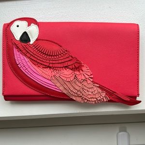 Kate Spade parrot clutch